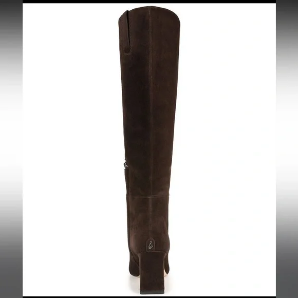 Sam Edelman Sylvia Chocolate Suede Boots (wide) - Picture 2 of 3